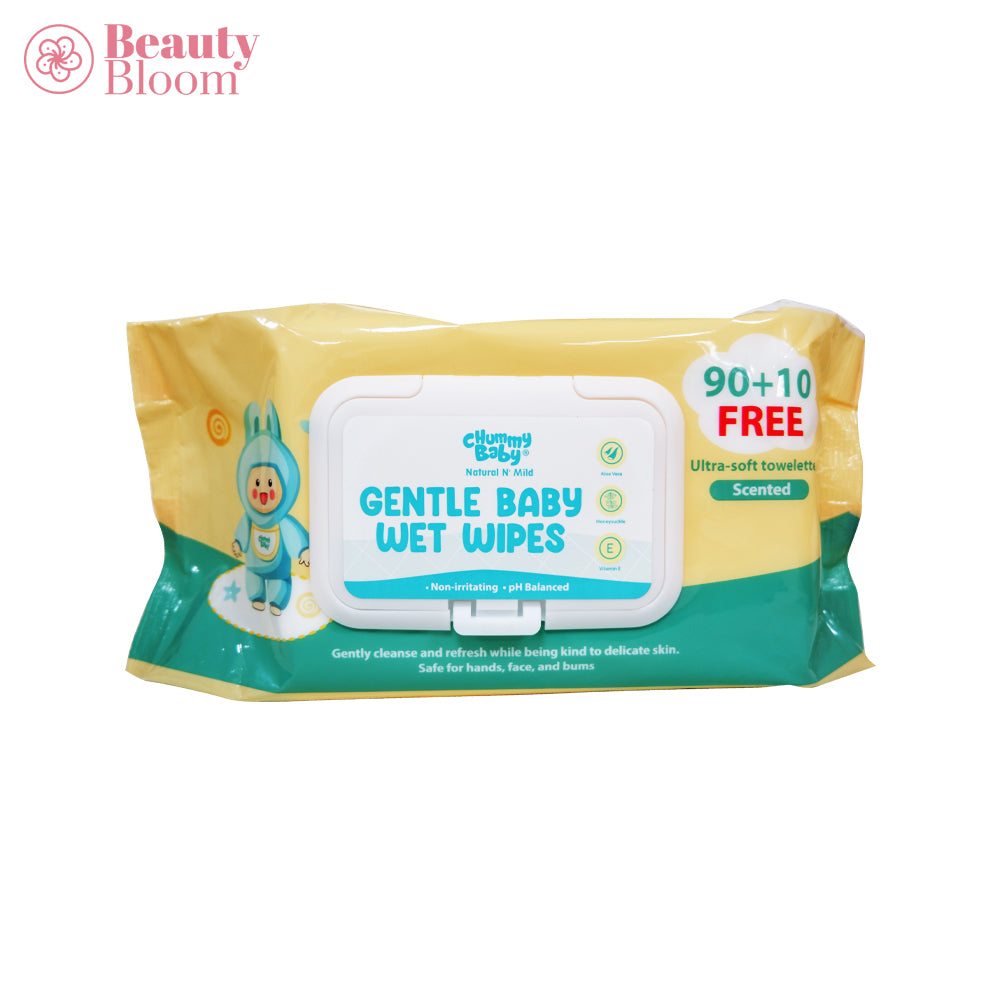 Chummy Baby Natural n' Mild Wet Wipes 100 Sheets