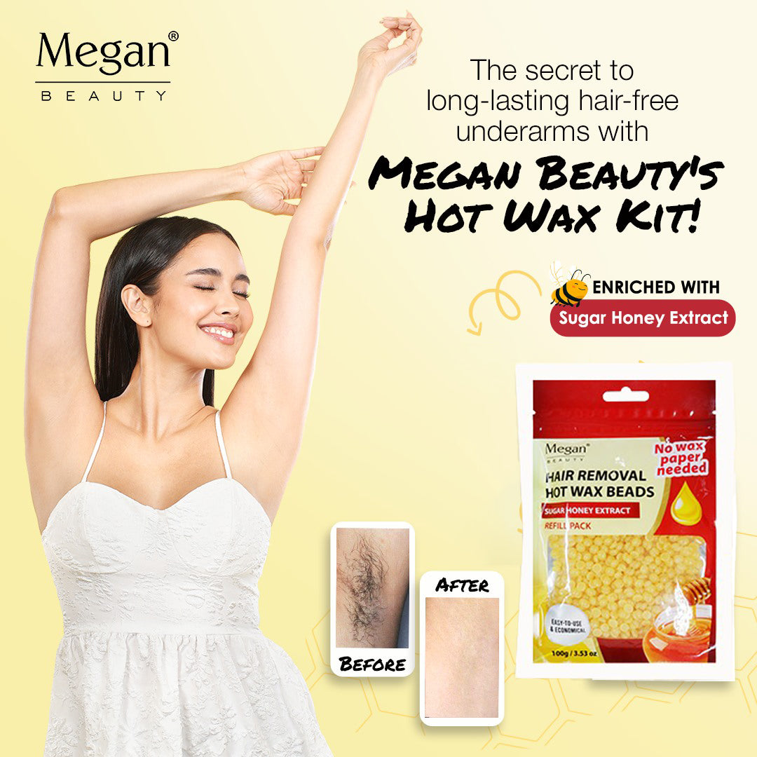 Megan Beauty Hot Wax Beads 100g - Sugar Honey