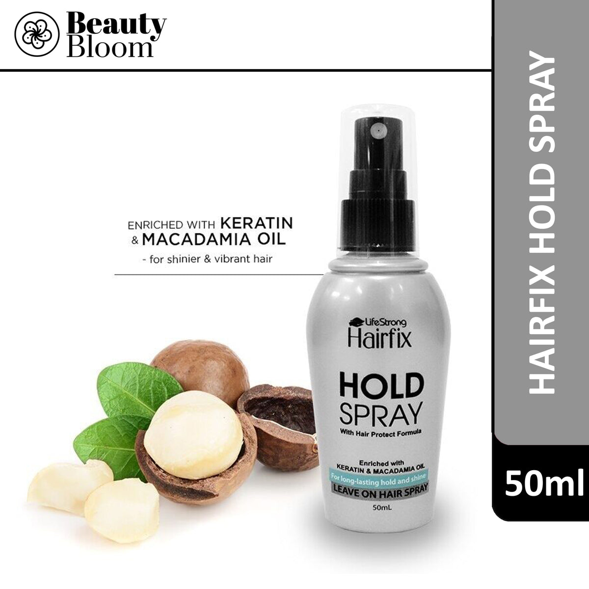 HairFix Hold Spray with Keratin & Macadamia 50ml
