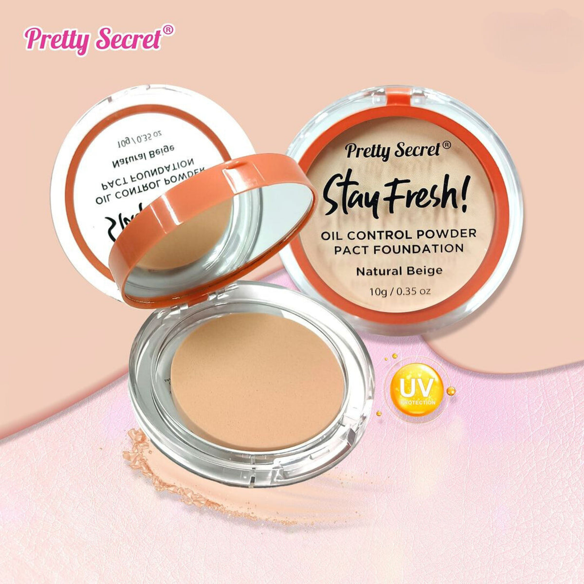 Pretty Secret Face Powder Pact - 10g