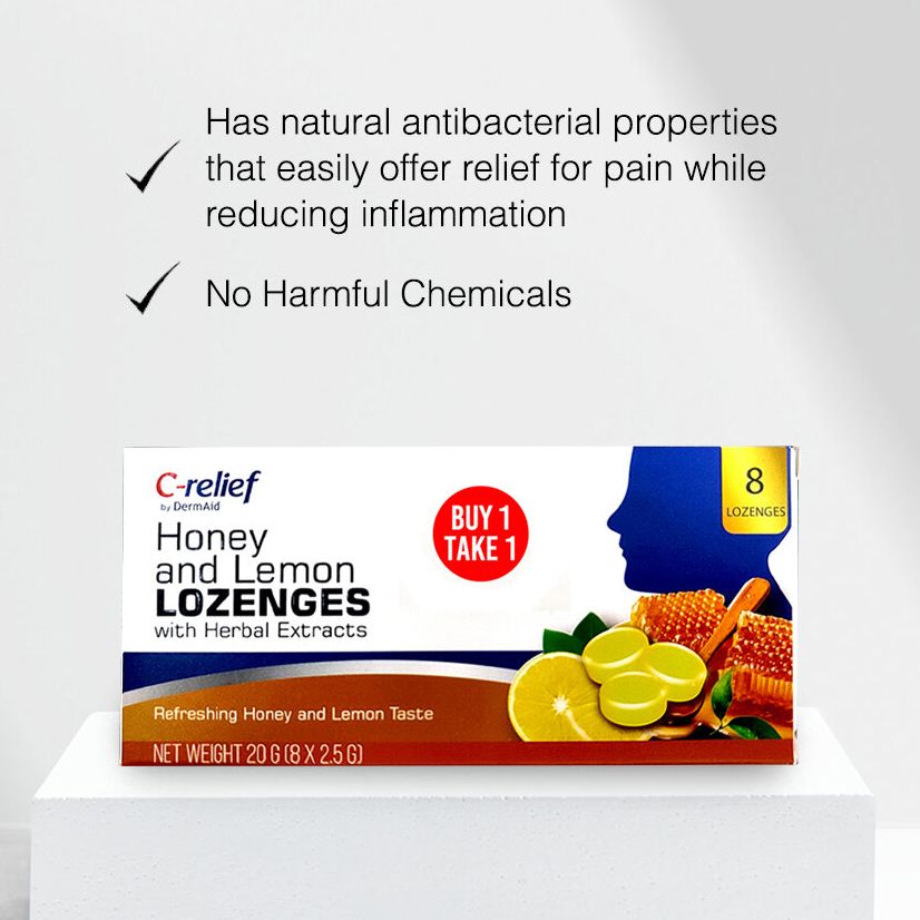 C- Relief By Dermaid Lozenges 8's Buy 1 Take 1