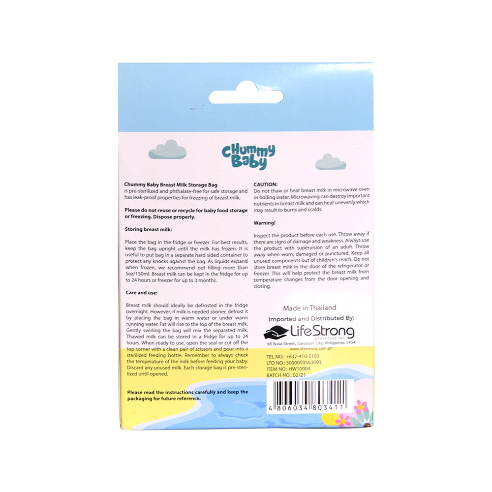 Chummy Baby Breast Milk Storage Bag