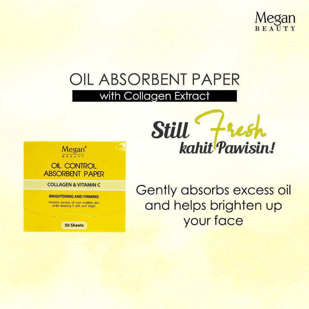 Megan Oil Absorbent Paper - Collagen Extract 50's