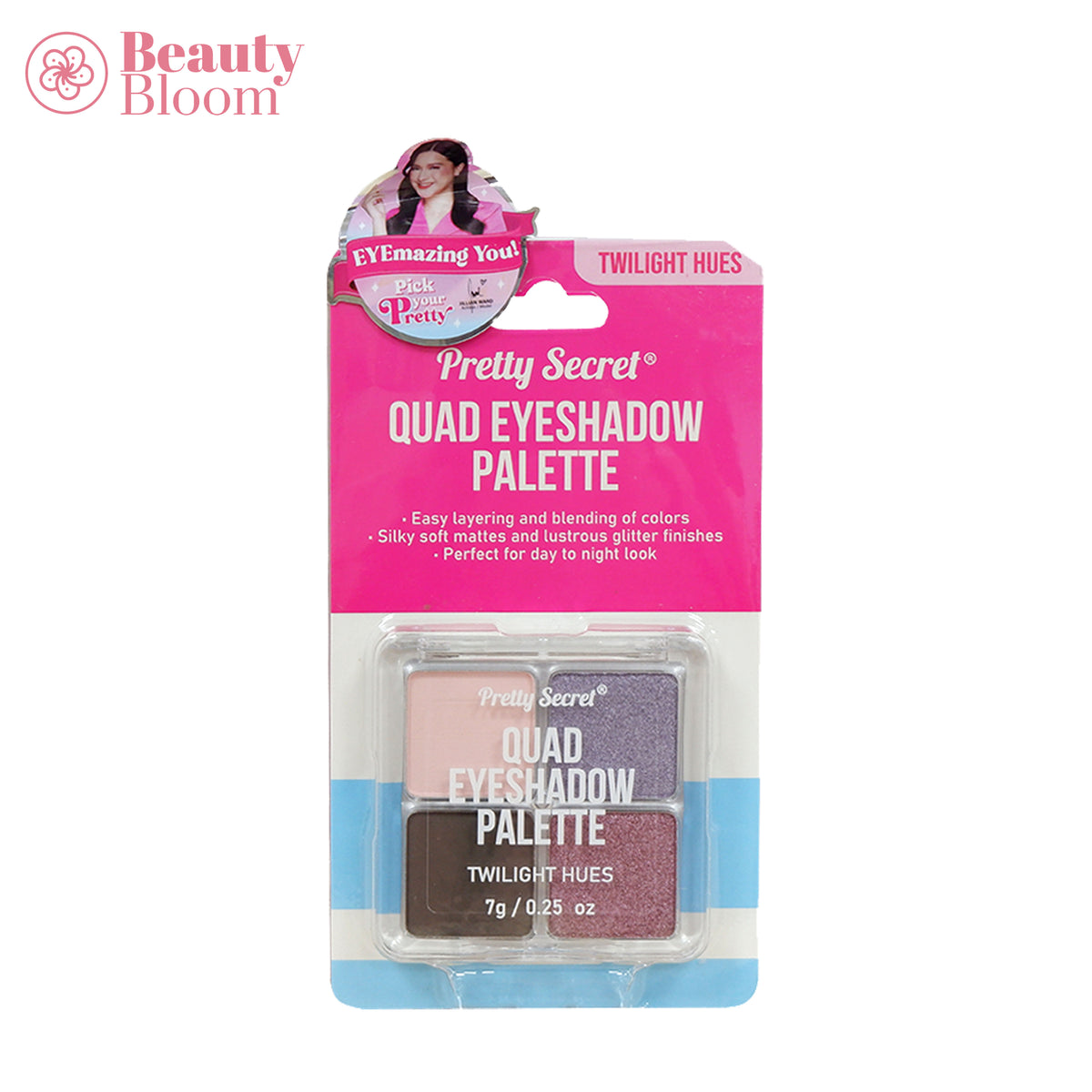 Pretty Secret Quad Eyeshadow Pallete - 7g