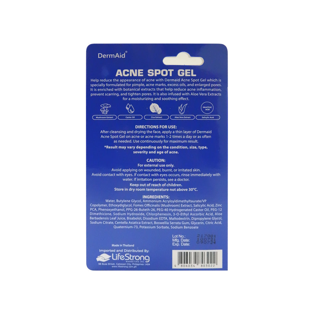Dermaid Acne Spot Gel 10g