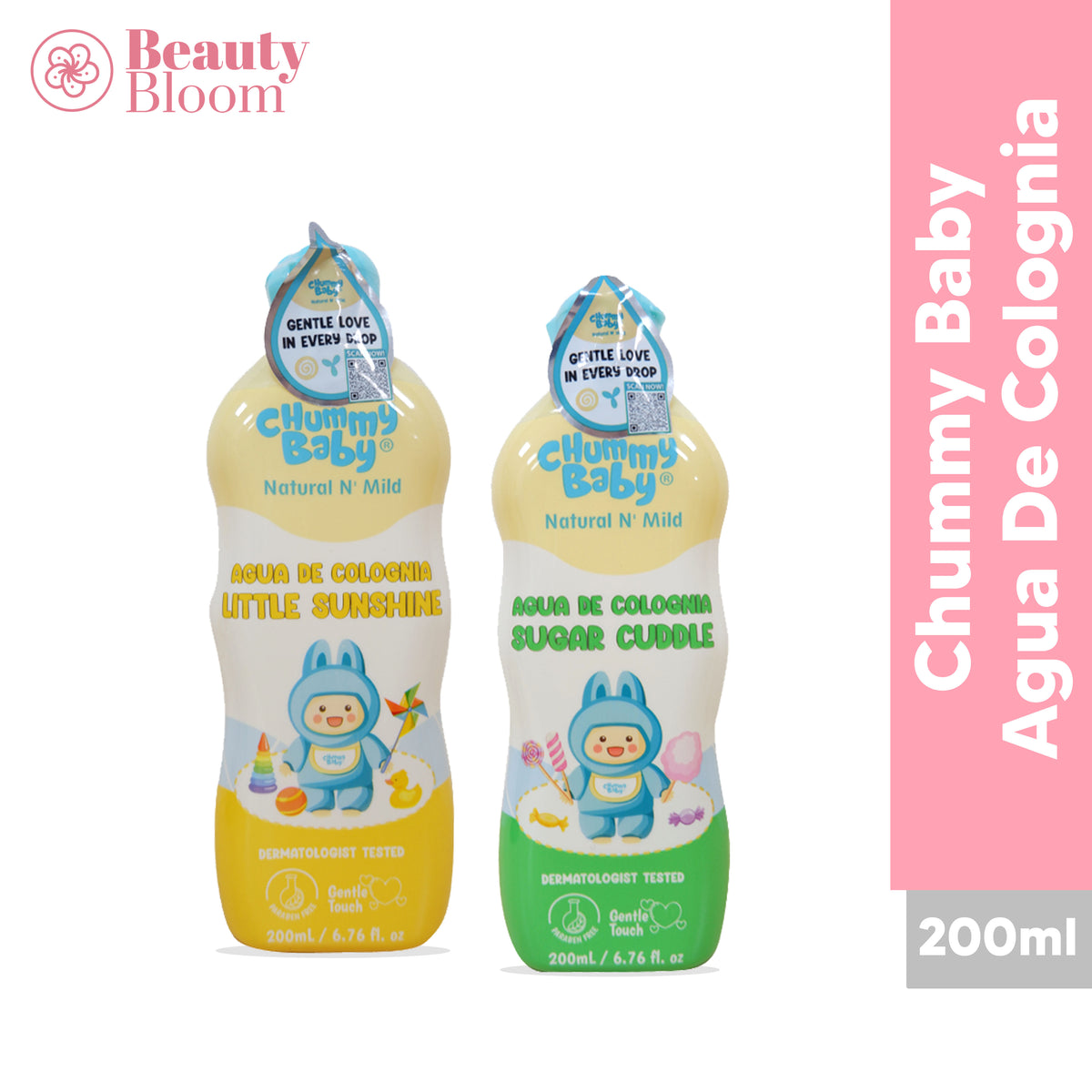 Chummy Baby Natural n' Mild Agua De Colognia 200ml