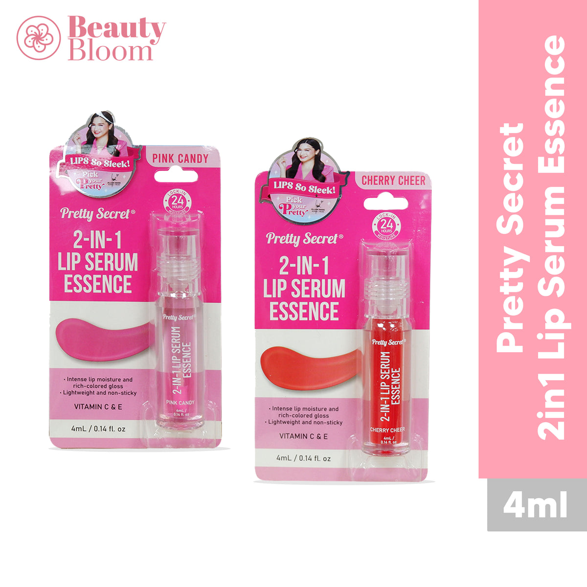 Pretty Secret 2-in-1 Lip Serum Essence 4ml