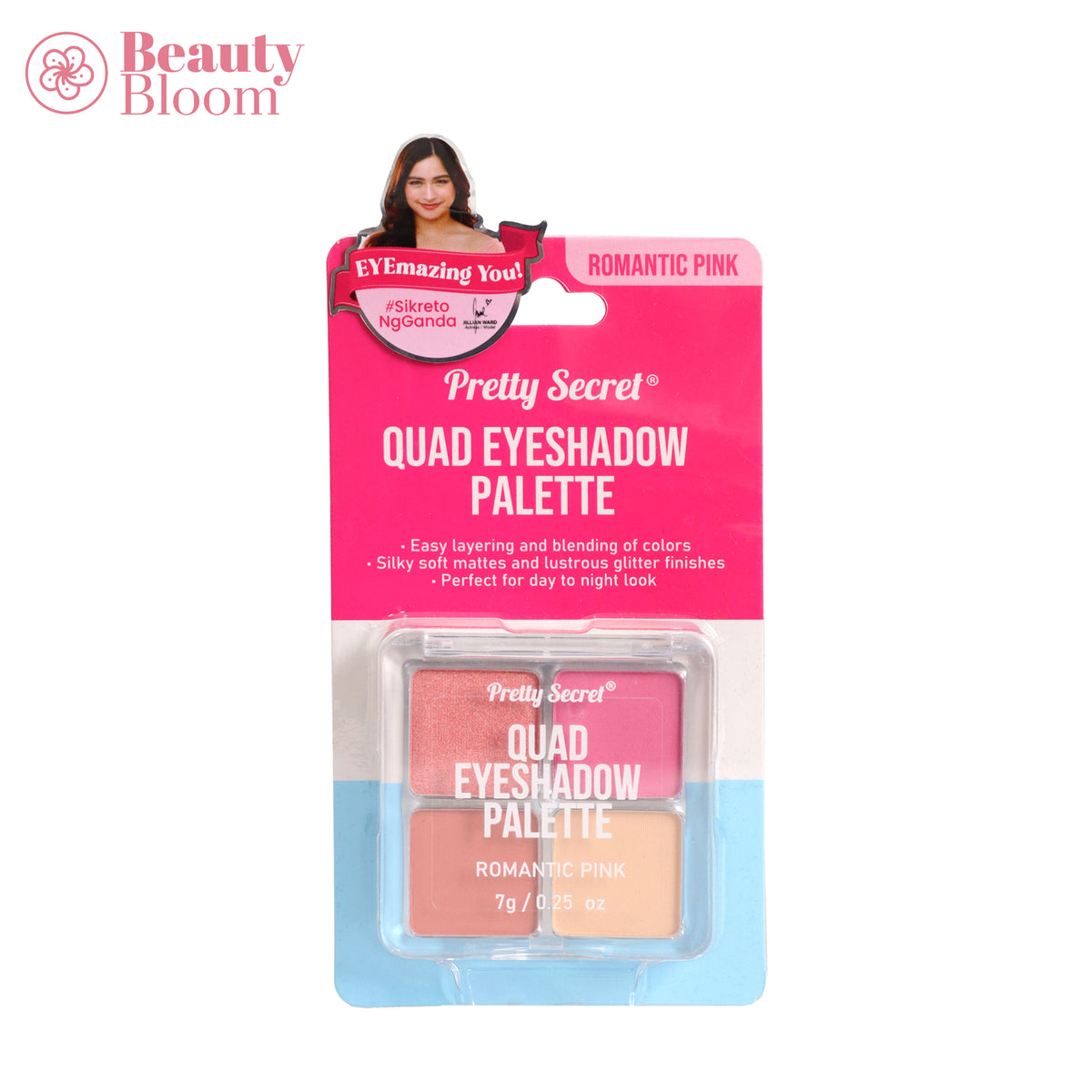 Pretty Secret Quad Eyeshadow Pallete - 7g