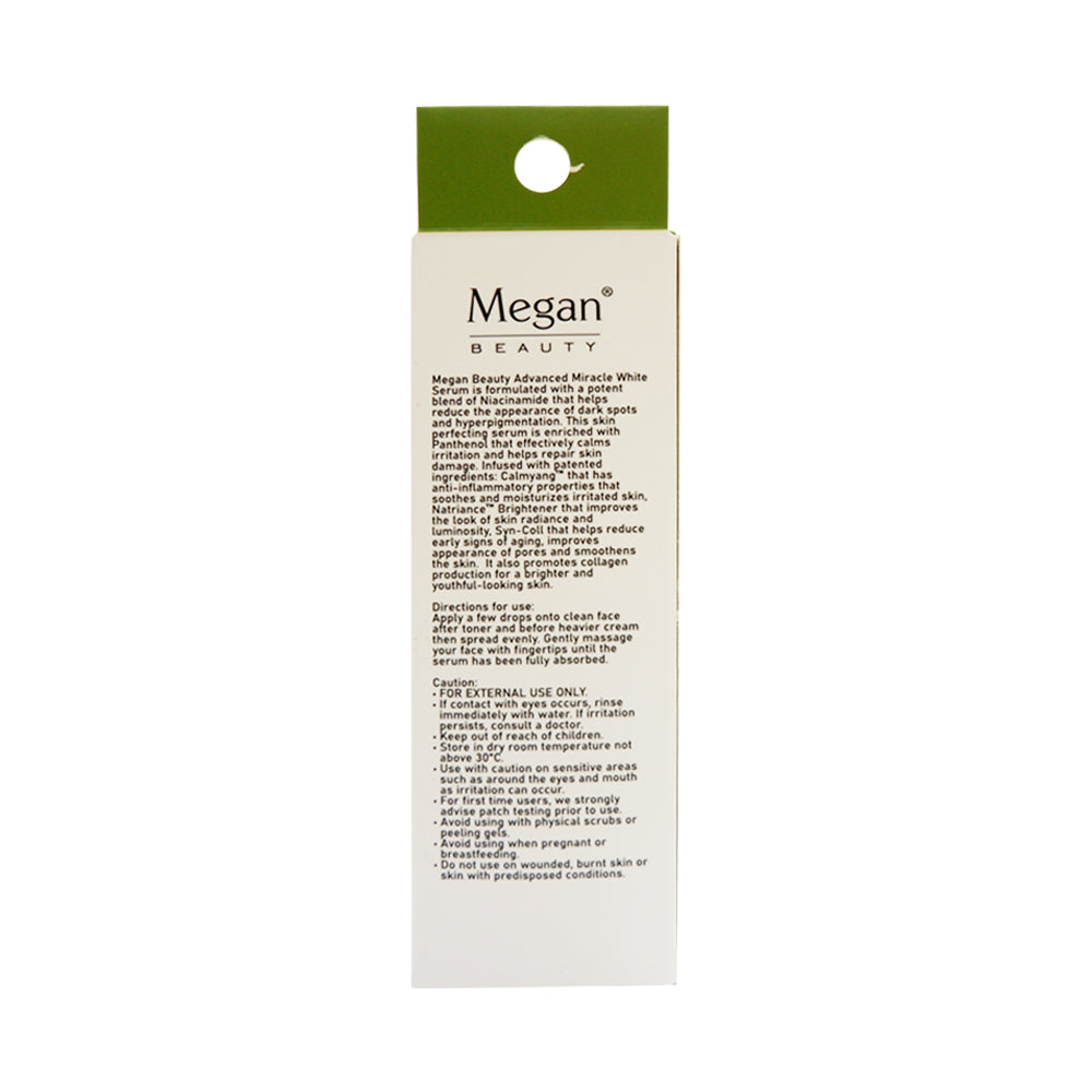Megan Beauty Advanced Miracle White Serum - Niacinamide & Panthenol