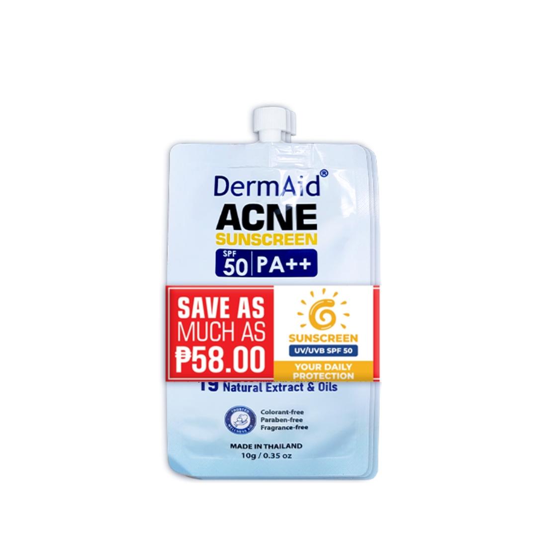 Dermaid Acne Sunscreen SPF50 PA++ 10g Buy 2 Take 1