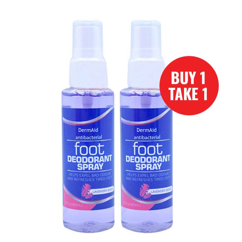 Dermaid Foot Deodorant Spray 60ml - Lavender Buy 1 Take 1