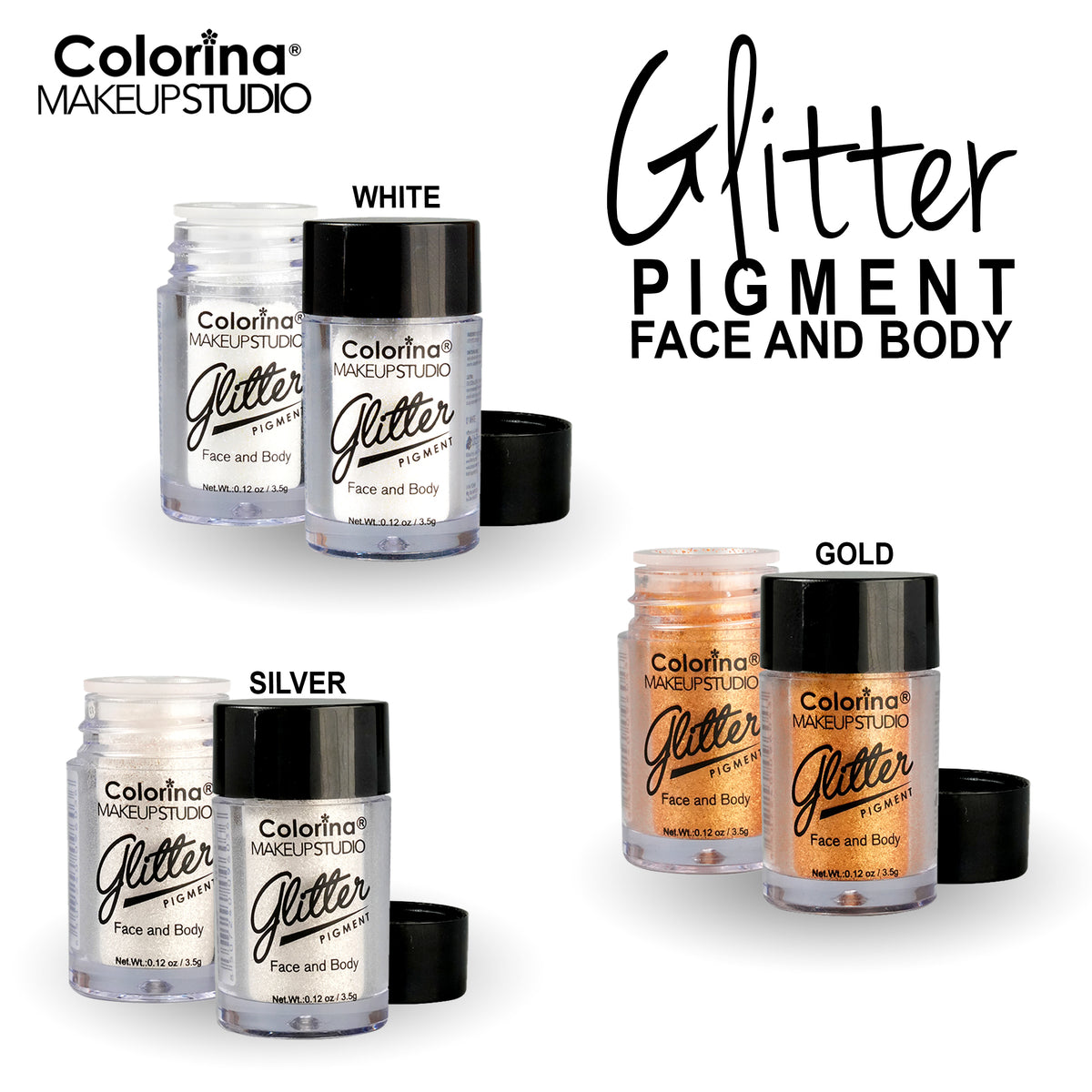 Colorina Glitter Pigment Face and Body 3.5g
