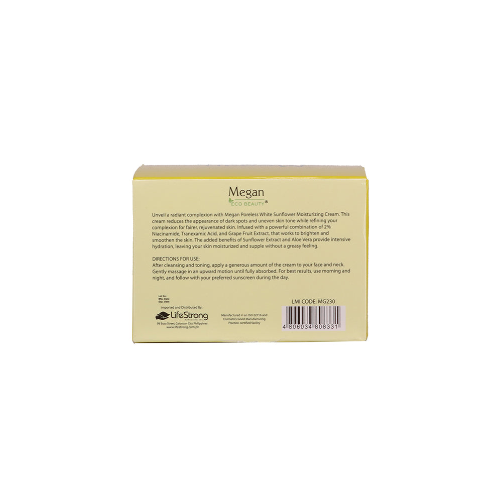 Megan Eco Beauty Poreless White Sunflower Moisturizing Cream 50ml