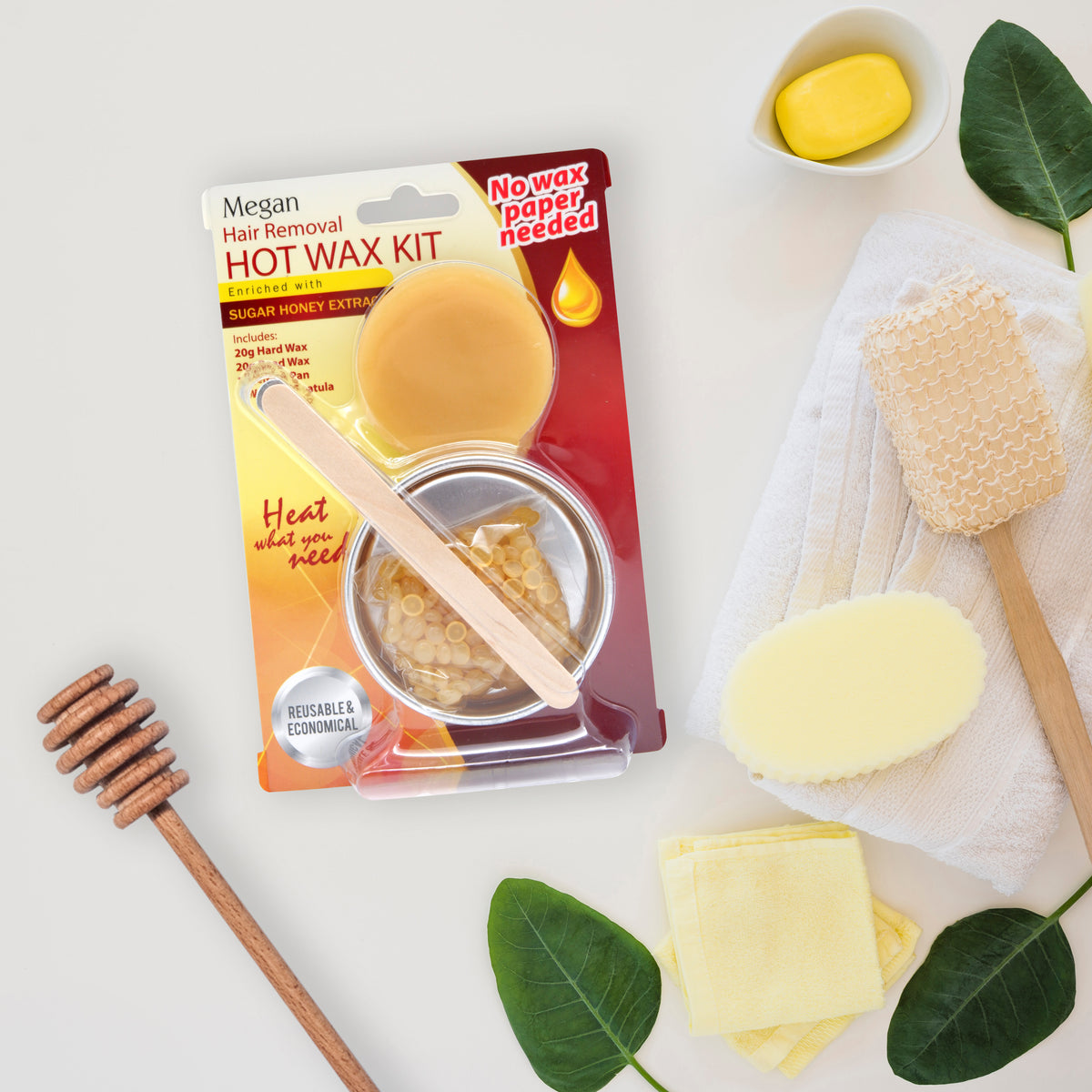 Megan Sugar Honey Hot Wax Kit