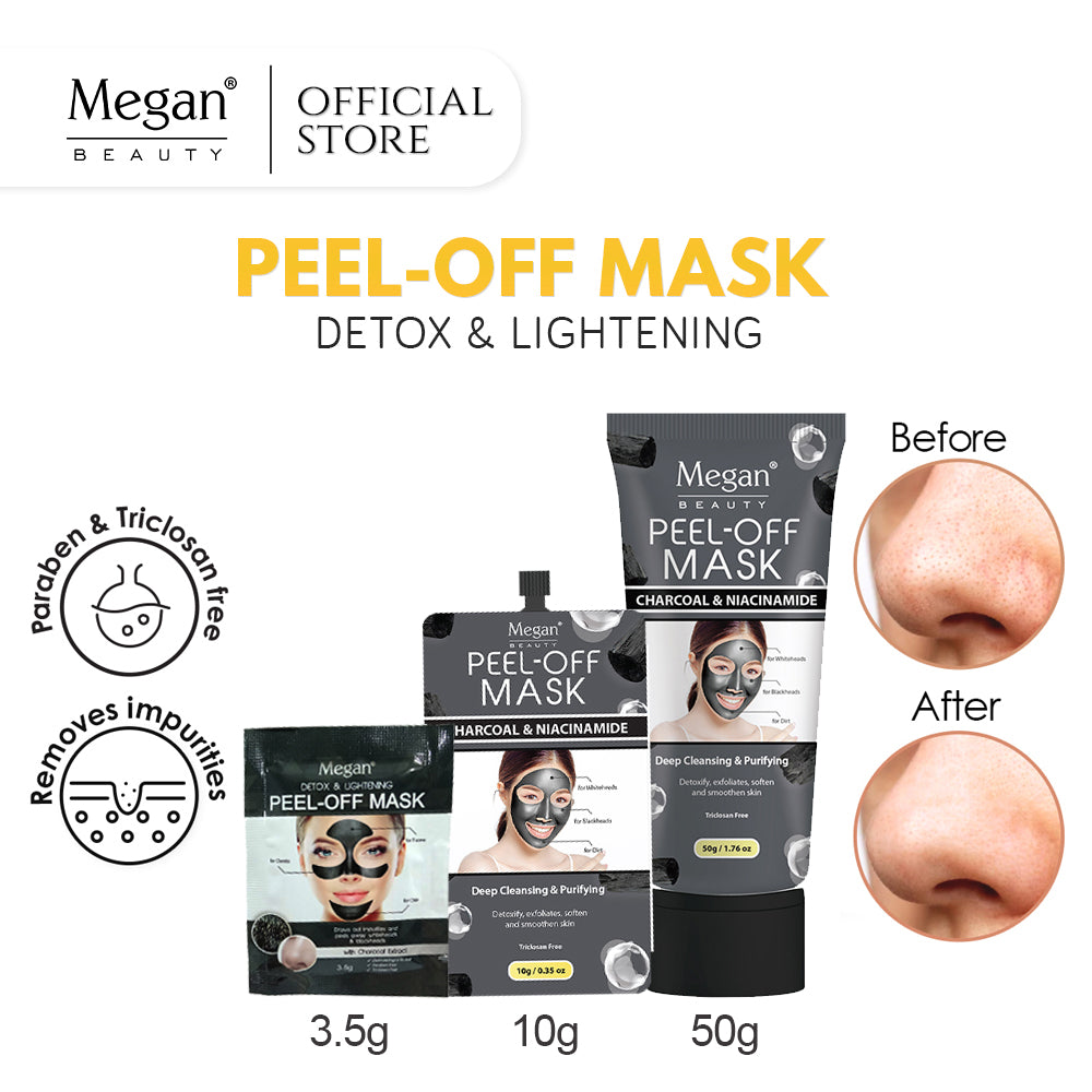 Megan Peel Off Mask - Charcoal & Niacinamide