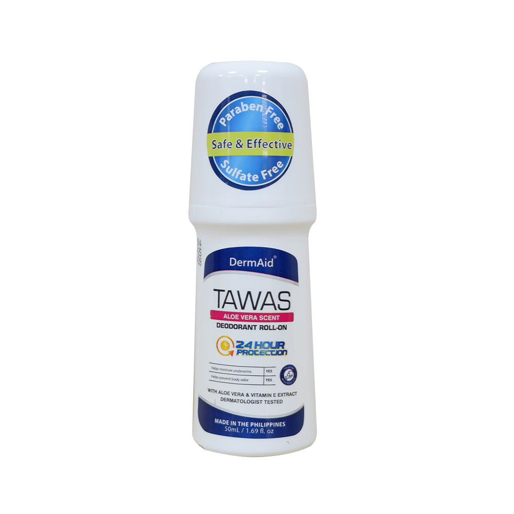 Dermaid Deo Roll On Scented Tawas with Aloe Vera & Vit E 50ml