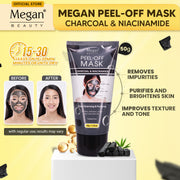 Megan Peel Off Mask - Charcoal & Niacinamide