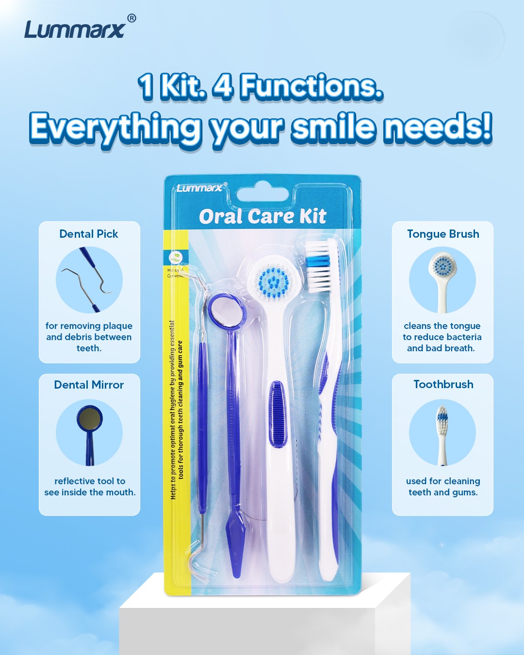 Lummarx Oral Care Kit 4 in 1