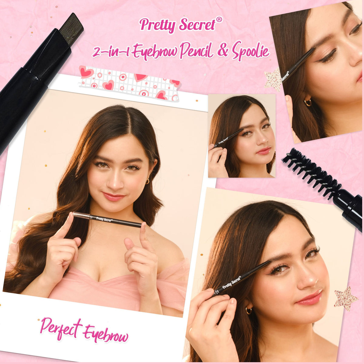 Pretty Secret Eyebrow Pencil with Spoolie - 0.3g