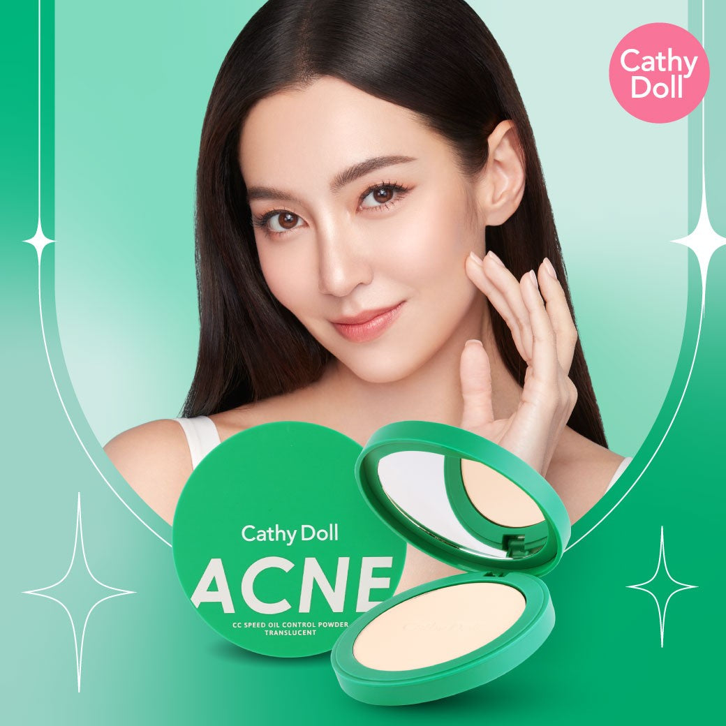 Cathy Doll Acne CC Speed Oil Control Powder Translucent 4.5G