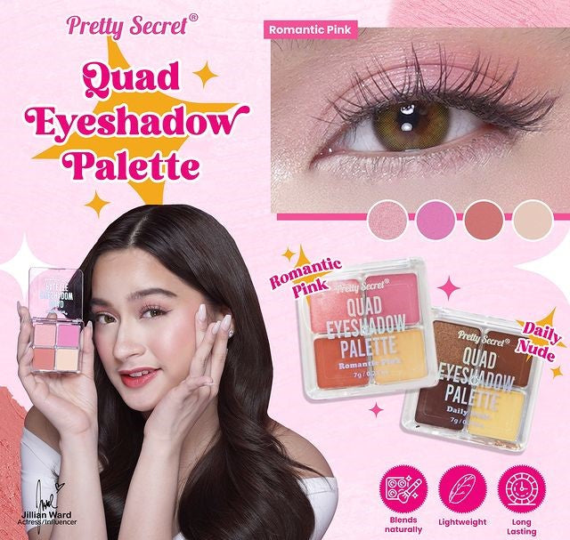 Pretty Secret Quad Eyeshadow Pallete - 7g