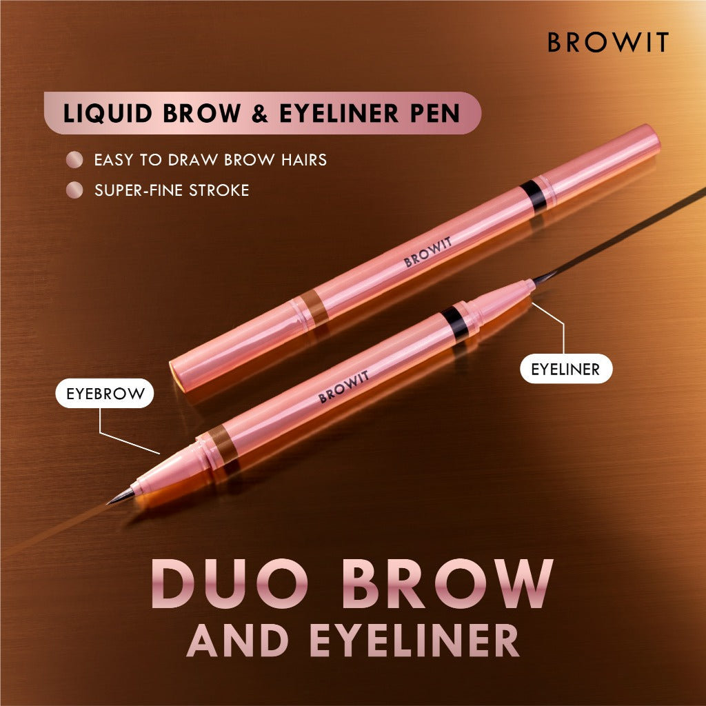Browit Duo Brow and Eyeliner 0.35ml+0.2ml- 02 Just Coffee