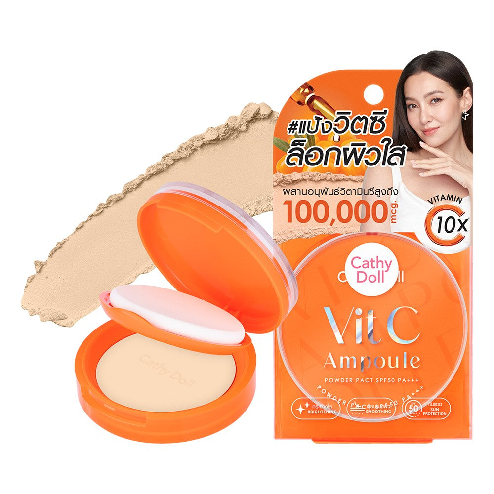 Cathy Doll Vit C Ampoule Powder Pact SPF50 PA+++ 12g
