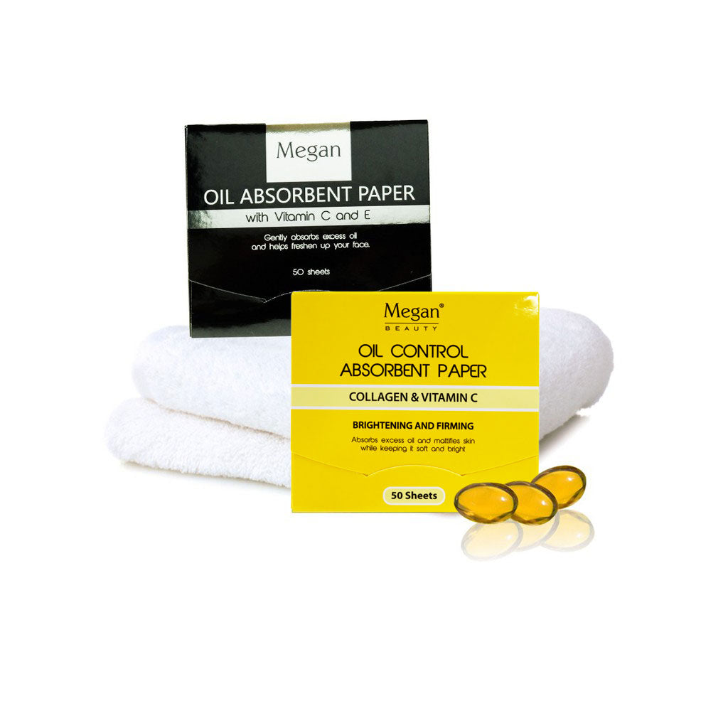 Megan Oil Absorbent Paper - Collagen Extract 50's