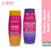 Pretty Secret Revitalizing Body Lotion and Firming Body Lotion 500ml