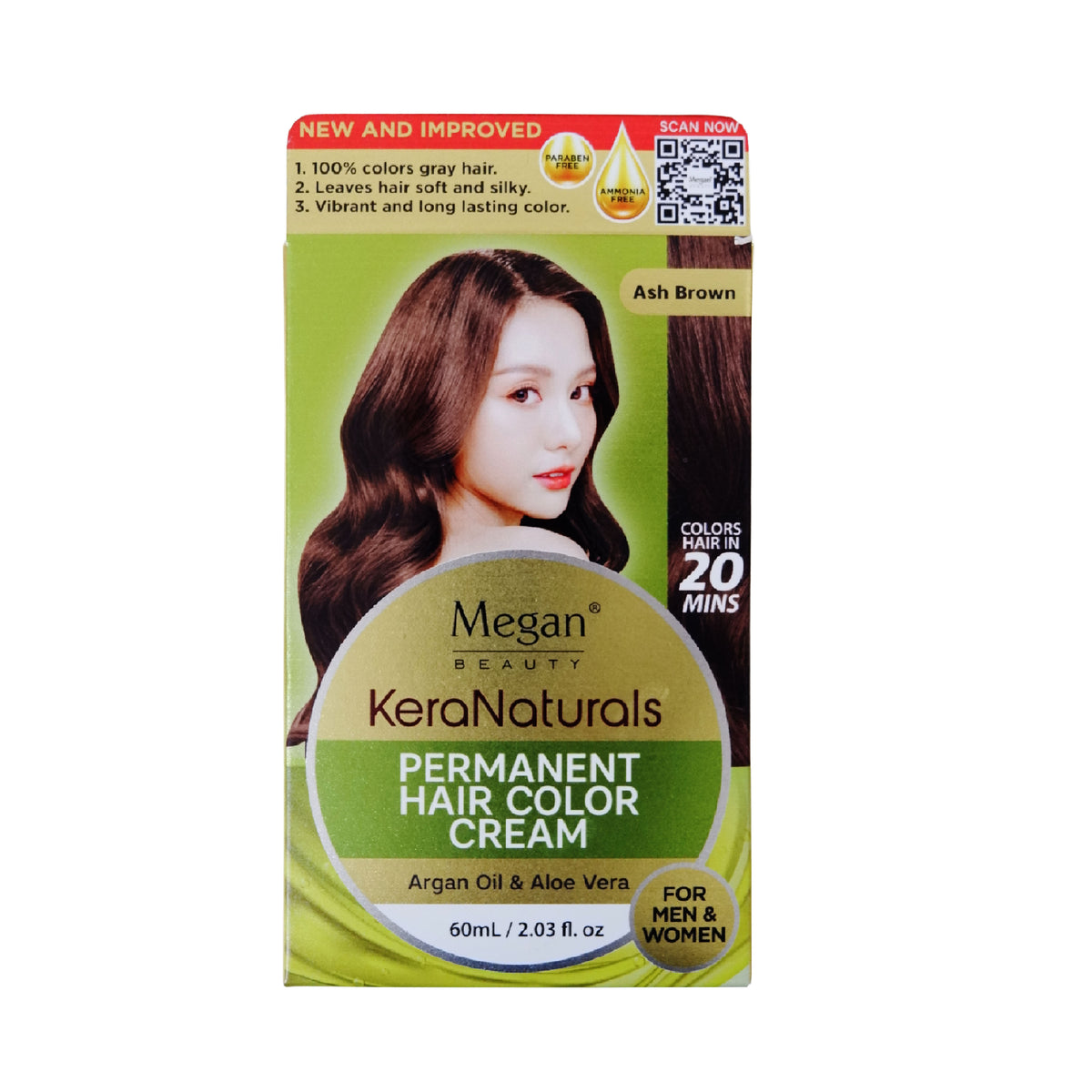 Megan Keranaturals Permanent Hair Color Cream 60ml