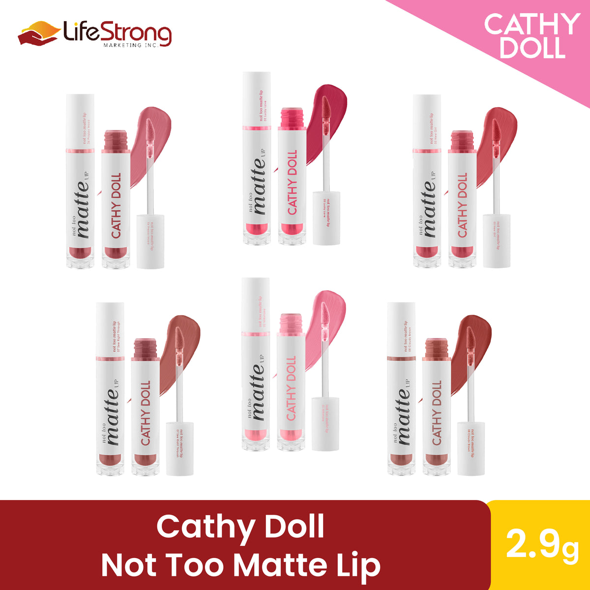 Cathy Doll Ups Not Too Matte Lip 2.9g