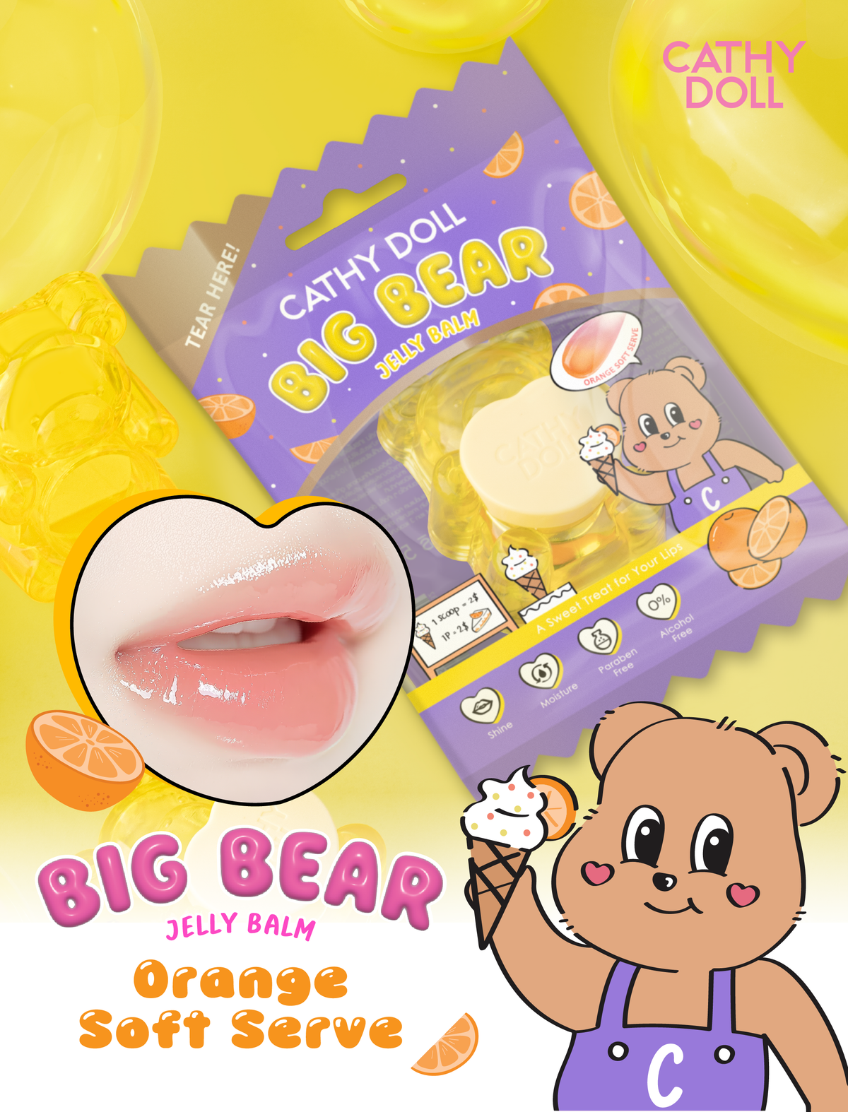 Cathy Doll Big Bear Jelly Balm 5g