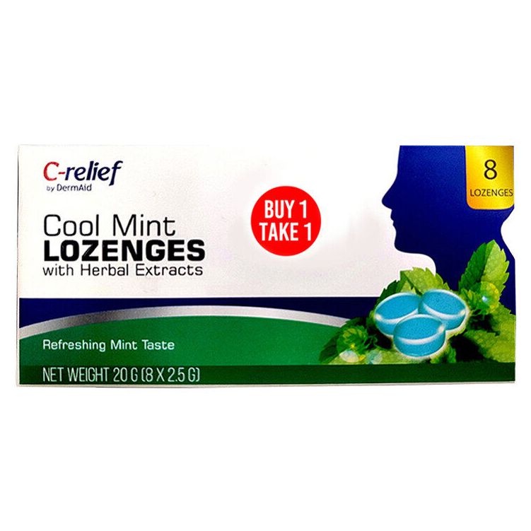 C- Relief By Dermaid Lozenges 8's Buy 1 Take 1