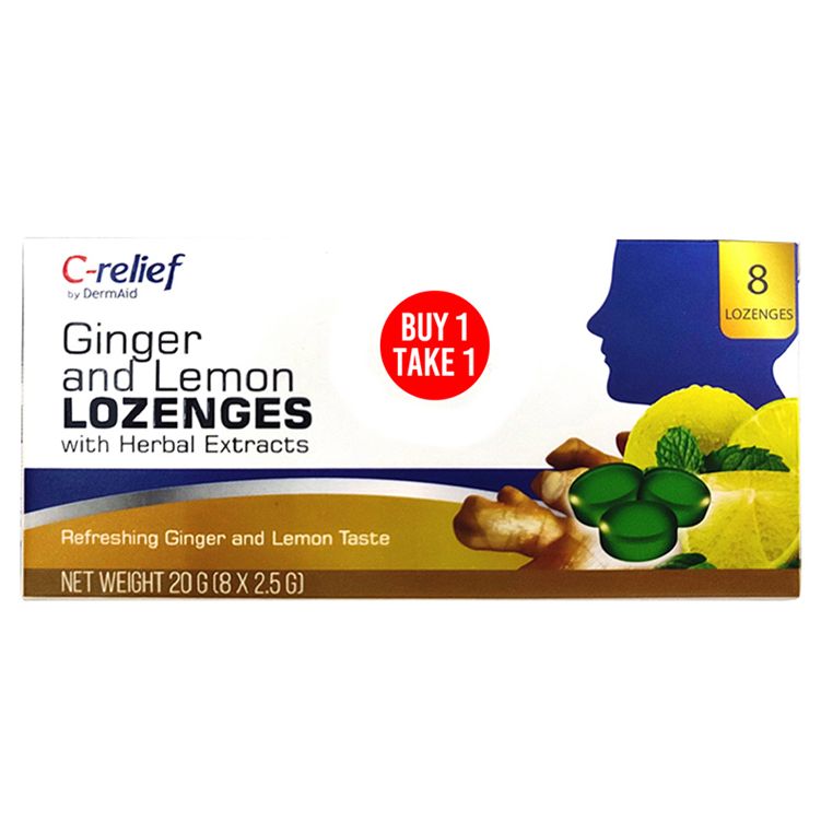 C- Relief By Dermaid Lozenges 8's Buy 1 Take 1