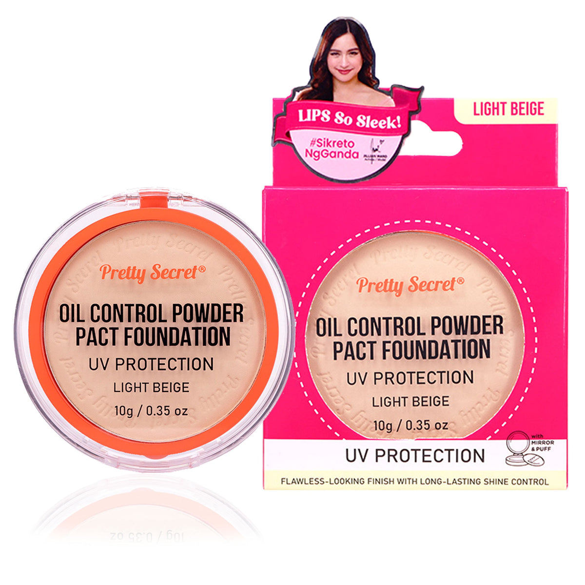 Pretty Secret Face Powder Pact - 10g