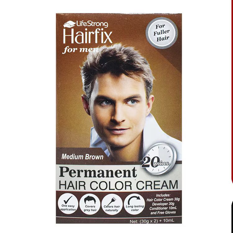 HairFix Hair Color Cream for Men - 60ml
