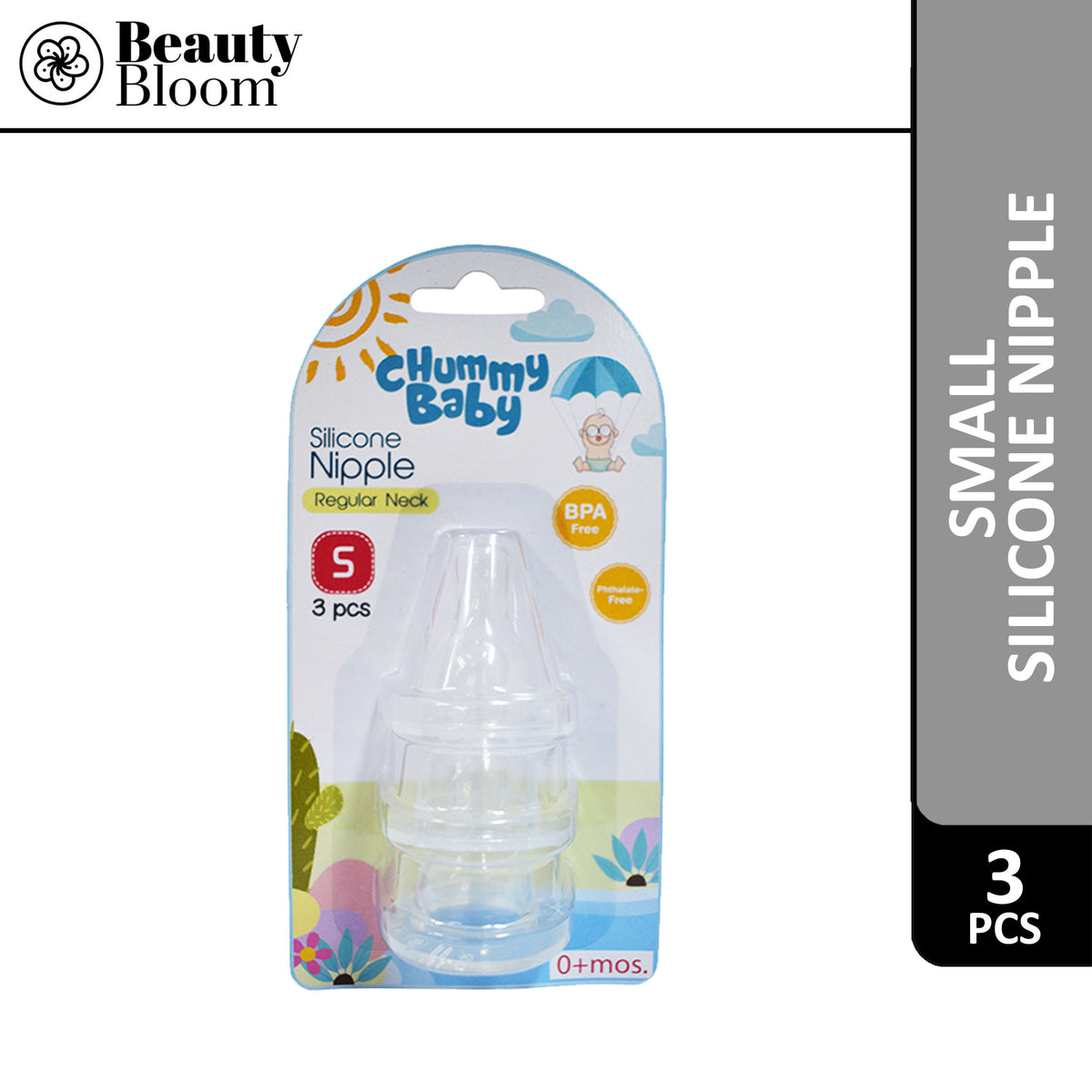 Chummy Baby Regular Neck Baby Silicone Nipple 3's