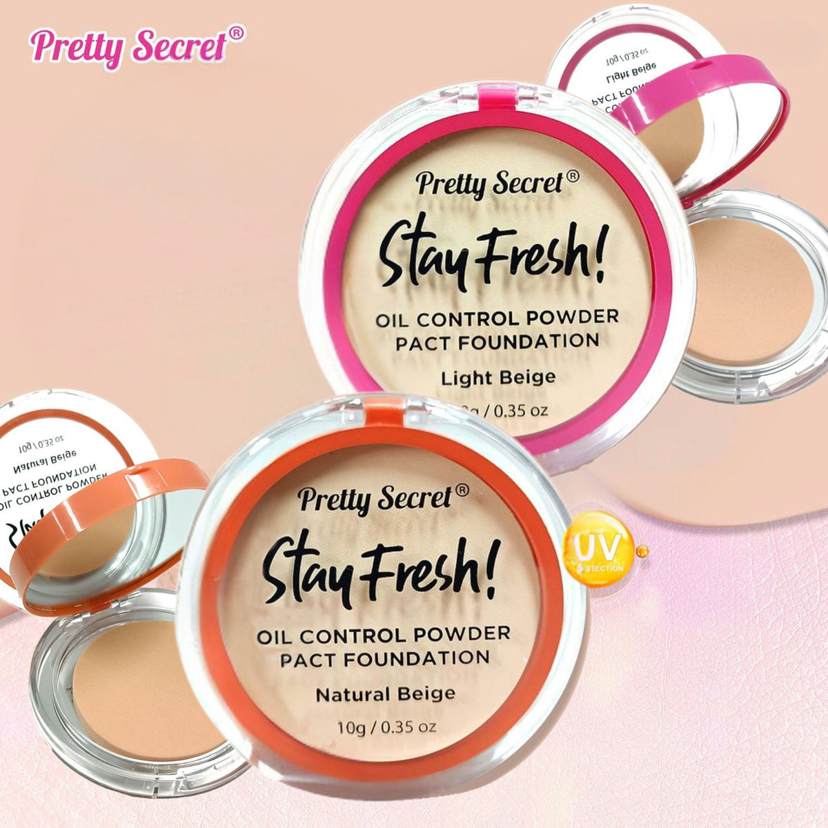 Pretty Secret Face Powder Pact - 10g